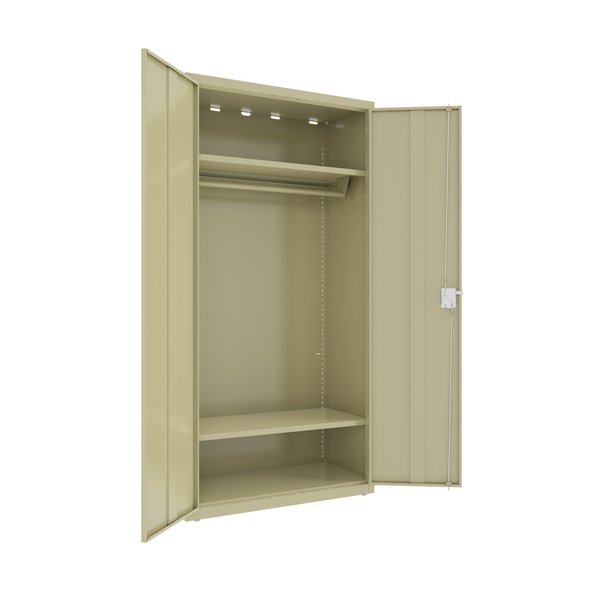 Hirsh Wardrobe Cabinet, 18 in.D x 36 in.W x 72 in.H, Putty 25062